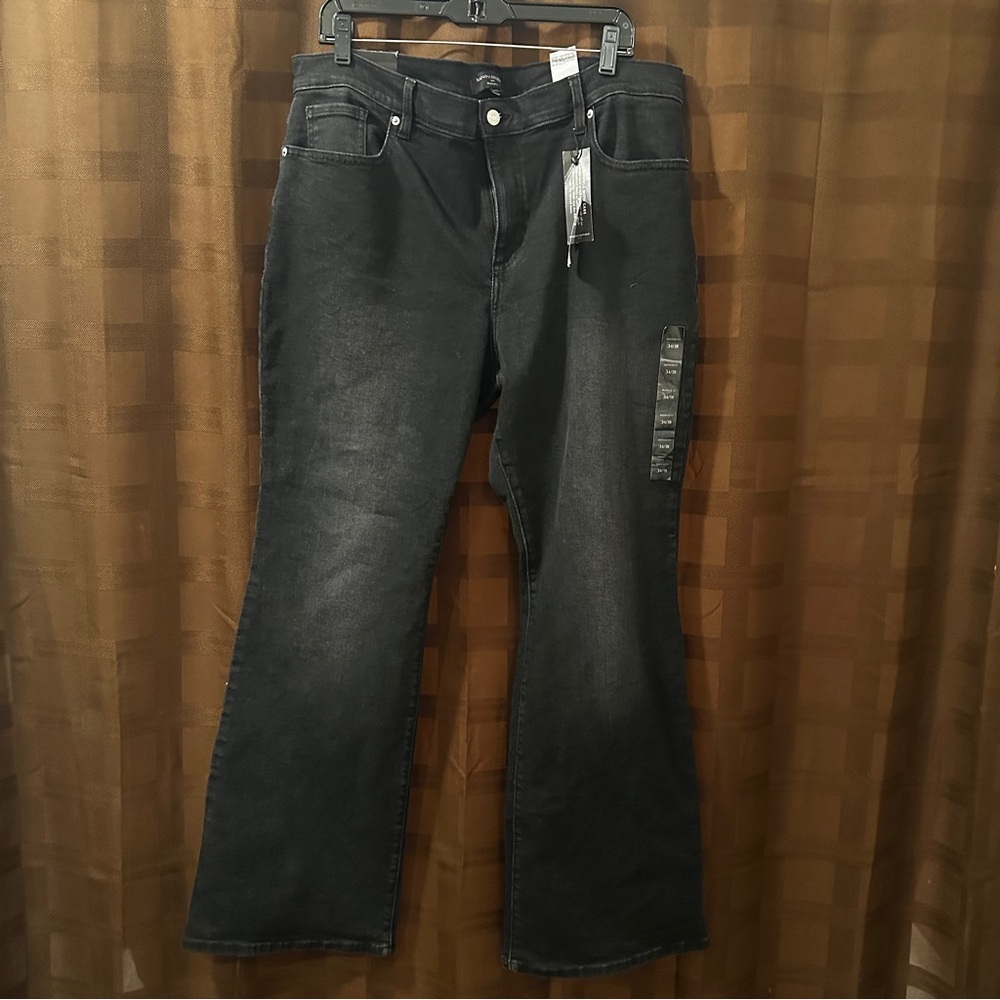 NWT Banana Republic Black Y2K VIBE Bootcut Jeans Size 34 or 18 reg $90 - Picture 5 of 11
